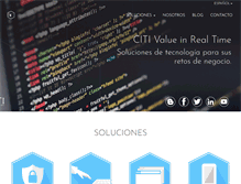 Tablet Screenshot of citi.com.mx