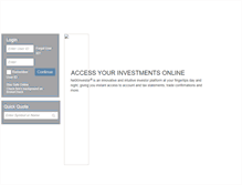 Tablet Screenshot of onlineinvestments.citi.com
